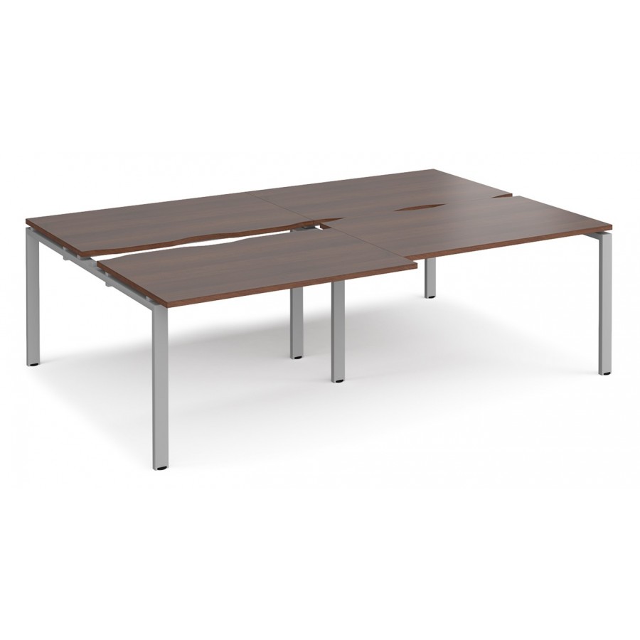 Adapt 1600mm Deep Sliding Top Double Back to Back Bench Desk